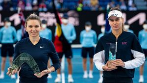 Veronika Kudermetova, abandonată de soț după finala cu Simona Halep! Momente hilare la festivitatea de premiere: „Chiar dacă a plecat..."