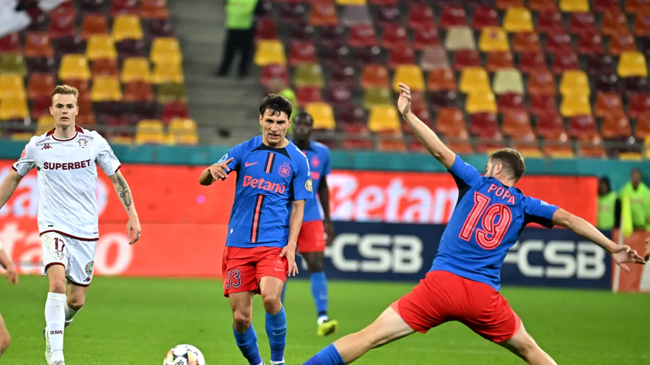 Notele derby-ului FCSB - Rapid București 0-0. Cine a fost omul meciului