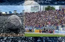 Imagini halucinante și sfâșietoare la Bacău: stadionul transformat în junglă urbană, cu copaci crescând din betonul gradenelor acolo unde marcau Dembroschi, Ciocoiu și Cursaru! EXCLUSIV