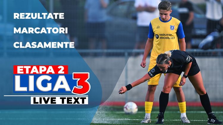 Etapa 2 Liga 3 | Unirea Alba Iulia a pierdut la Blaj, FCSB 2 a fost distrusă la Turnu Măgurele. Corona a câștigat derby-ul cu ACS Mediaș, echipa Iașiului a făcut primul pas greșit