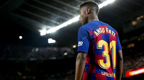 Barcelona îi prelungește contractul lui Ansu Fati. Clauză de reziliere uriașă pentru mijlocașul de 17 ani