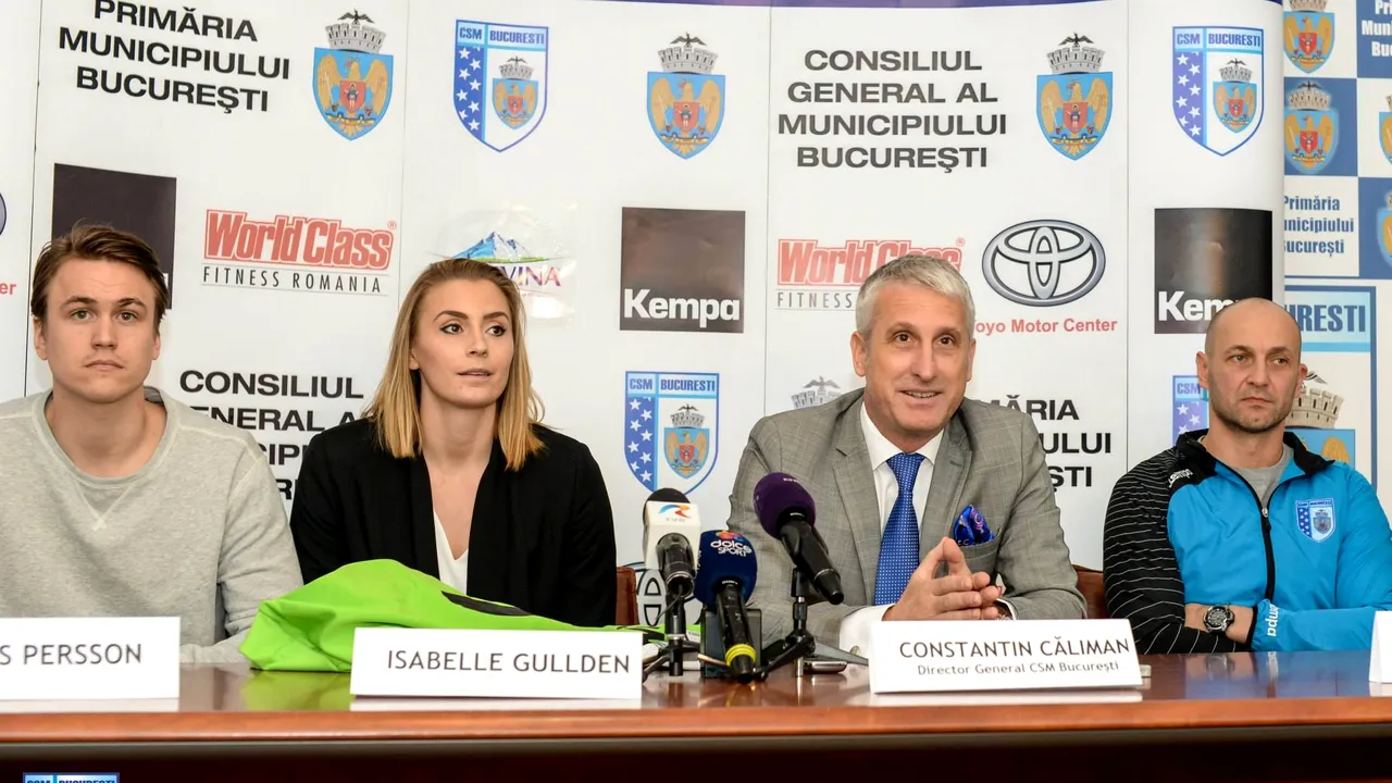 CSM București va avea buget de aproape 2 milioane de euro în următorul sezon. Isabelle Gullden și Costică Buceschi au fost prezentați oficial