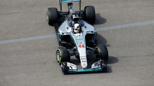 Lewis Hamilton, cel mai rapid în ultima sesiune de antrenamente de la Marele Premiu al Rusiei