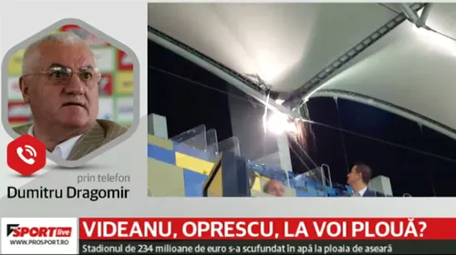 VIDEO | Reacție virulentă a lui Dragomir după ce a văzut imaginile de pe Arena Națională: „Constructorul ar trebui să se ducă la pușcărie! Ferească Dumnezeu să fie un incendiu la subsol că mor oameni”