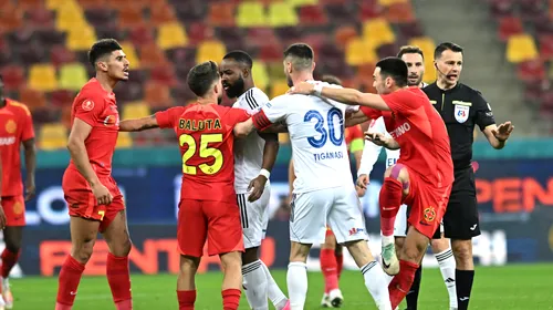 Florinel Coman a sărit la bătaie pe teren în FCSB – FC Botoșani! Fotbalistul lui Gigi Becali a fost călcat pe cap și a reacționat violent