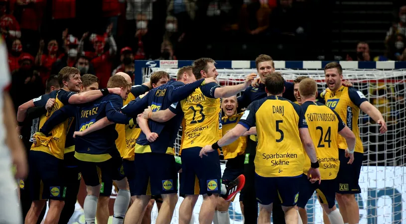 Suedia, în finala Campionatului European de handbal masculin! Spectacol total la Budapesta