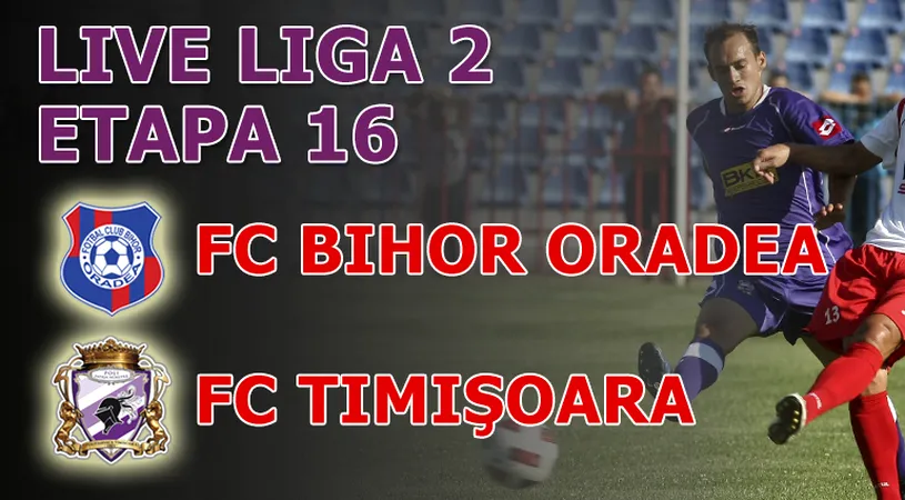 FC Bihor - FC Timișoara 0-2!** 