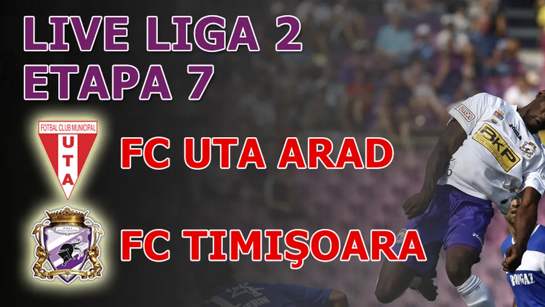 Pace pe teren, război la cabine!** FC UTA Arad - FC Timișoara 0-0
