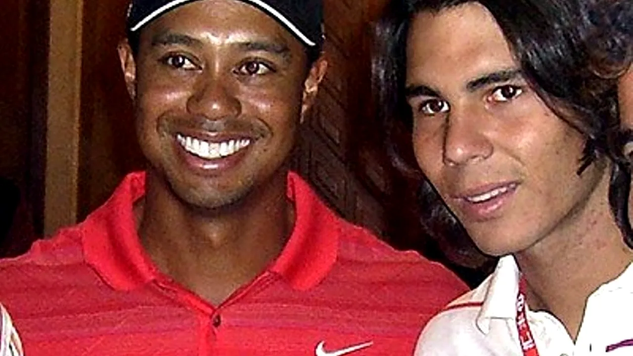 Rafael Nadal, susținut de Tiger Woods la US Open: 