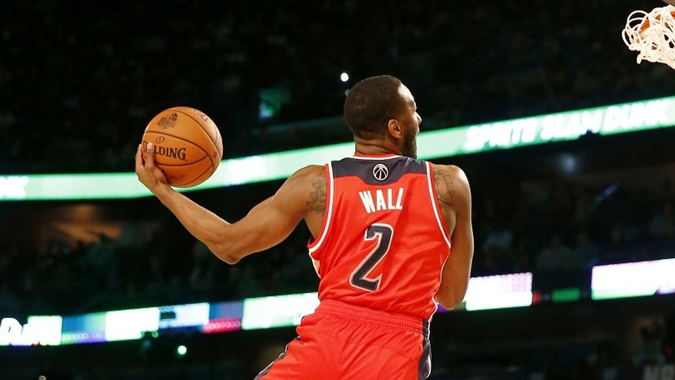 VIDEO Show total în concursul de dunkuri din cadrul week-end-ului All Star. "Magicianul" Wall a adus victoria Estului