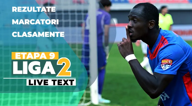 Etapa 9 Liga 2 | Chindia câștigă cu emoții contra Concordiei, după un final electrizant. CS Dinamo nu pierde cu noua echipă a lui Robert Ilyeș. Golgheterul campionatului a dat trei goluri în fața trupei lui Ianis Zicu.