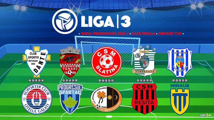 Barajele pentru promovarea în Liga 2 | SC Oțelul și CSM Reșița, ținute în șah la Botoșani, respectiv Dumbrăvița. CS Hunedoara s-a impus în ultimele minute cu Minaur. Progresul Spartac a defilat