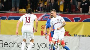 Louis Munteanu a vrut să se bată cu Valentin Crețu. Înjurături şi amenințări, pe teren, la cea mai încinsă fază din FCSB - CFR Cluj 3-2