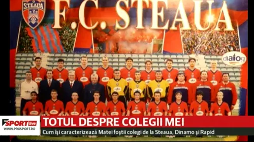Totul despre colegii mei! Steaua 1998-1999 și un episod amuzant cu Damian Militaru în prim-plan | VIDEO ProSport LIVE