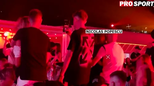 Nicolas, fiul lui Gică Popescu, pe mese într-un club de fițe de pe litoral! Cum a petrecut tânărul fotbalist | FOTO & VIDEO EXCLUSIV