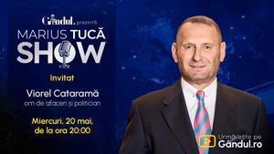 Marius Tucă Show începe miercuri, 20 mai, de la ora 20.00, live pe Gândul. Invitat: Viorel Cataramă