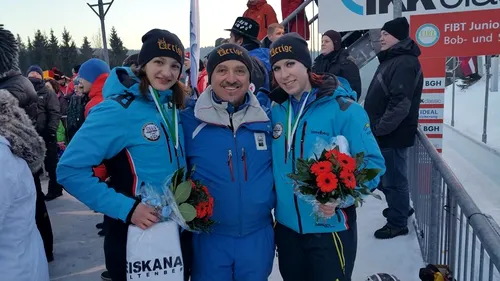 România a fost la 29 de sutimi de secundă de podiumul Mondialului de junioare, la bob! Constantin și Grecu au terminat pe locul 5 la Altenberg