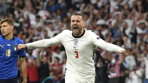 Spectacol la finala Italia -Anglia! Luke Shaw a înscris cel mai rapid gol din istoria EURO | VIDEO