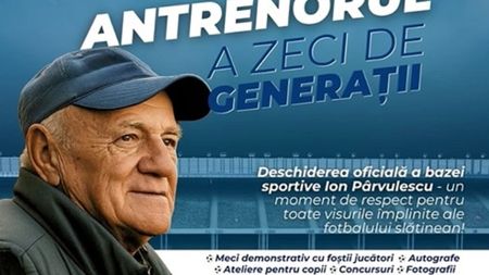 Minunea de la Slatina. S-a ridicat în 3 luni o bază ca-n Vest pentru profesorul Ion Pârvulescu, mare descoperitor de talente