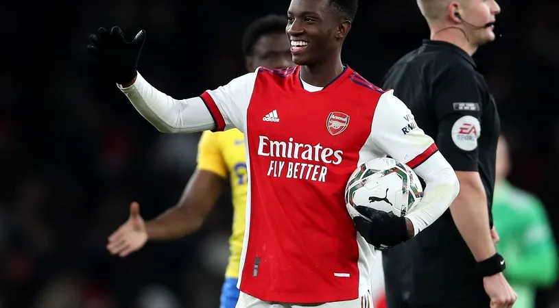 Arsenal Londra l-ar putea pierde în ianuarie pe Eddie Nketiah! Jose Mourinho îl vrea la AS Roma