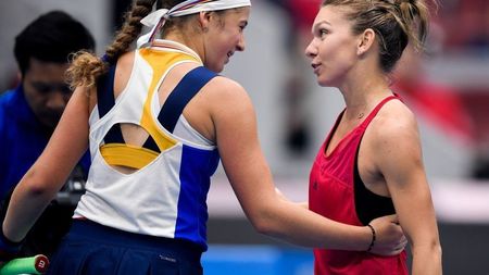 Au confundat-o cu Simona Halep!? Gafa comisă la TV în timpul meciului Jelena Ostapenko - Elina Svitolina