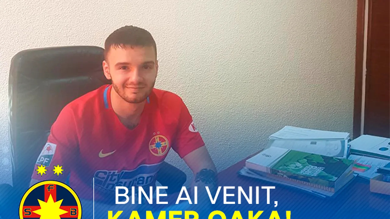 OFICIAL | Qaka, prezentat la FCSB! Ce a declarat la prima zi în tricoul roș-albastru