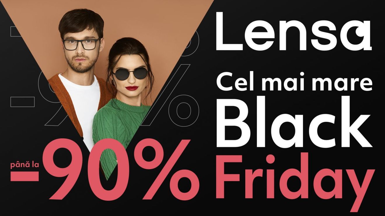 Pe Lensa.ro a început Black Friday cu reduceri de până la 90%
