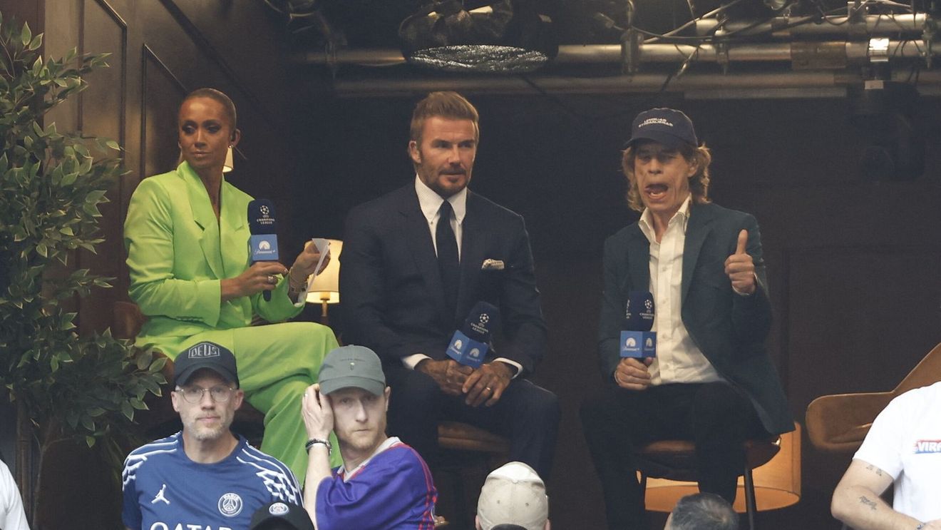 Imaginea serii! Cine a fost surprins lângă David Beckham la Budapesta, la finala Champions League dintre PSG și Arsenal