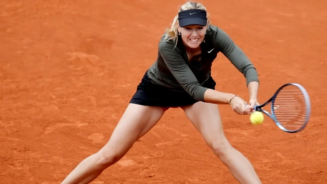 Maria Șarapova, în sferturi la Roland Garros pentru a șasea oară