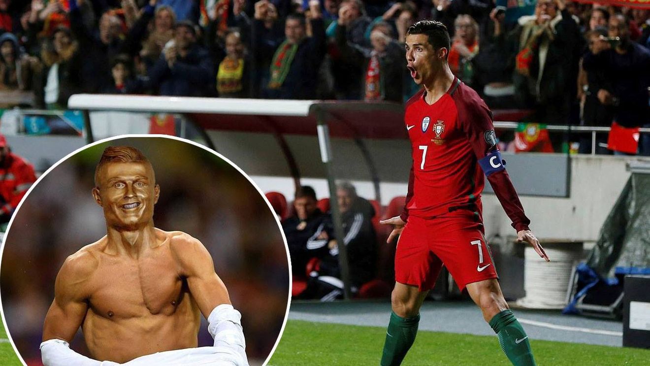 Parcă el e :) FOTO | Aeroportul din Maderia a fost numit după Cristiano Ronaldo, dar toată atenția a fost atrasă de ACEASTĂ‚ statuie a lui CR7. Glumele nu au întârziat