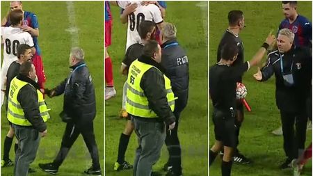 VIDEO | Șumudică, nervi și poante cu Urzică. "L-am întrebat dacă mai e vânăt la cot". Mi-a zis: "Nu, că mi-am luat o vaselină bună". Cum mai strânge antrenorul mâna arbitrilor 