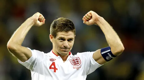 Încă un centurion!** Steven Gerrard va deveni în acestă seară cel de-al șaselea internațional englez care atinge 100 de prezențe în tricoul Albionului