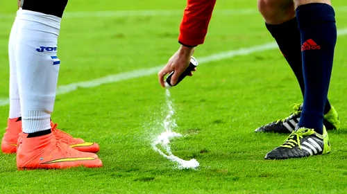 Spray-urile cu spumă vor fi folosite începând de vineri în primele două ligi din Germania