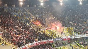 FOTO | "Război" pe Arena Națională: jandarmii au intervenit cu gaze lacrimogene! Meciul cu Danermaca, fără spectatori?