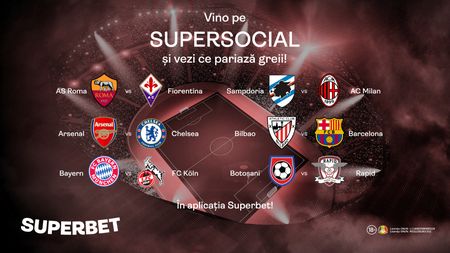 ADVERTORIAL | Italienii încep și ei treaba, iar pariorii din SuperSocial sunt în extaz. Cu Big 5 în acțiune, biletele curg în aplicația Superbet