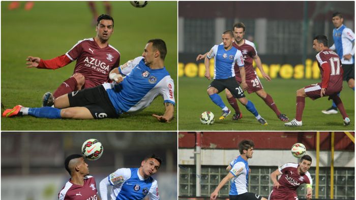 9 vs 11=0-0. Rapid și Viitorul au terminat la egalitate, deși echipa lui Hagi a jucat mai mult de o repriză cu doi oameni în plus. ASA Târgu-Mureș - Ceahlăul 3-0. Ardelenii se apropie la 8 puncte de Steaua