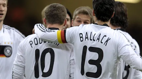 Podolski l-a pălmuit pe Ballack în timpul meciului cu Țara Galilor