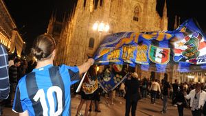 FOTO și VIDEO** Finală după 38 de ani! Cum au sărbătorit interiștii în Barcelona