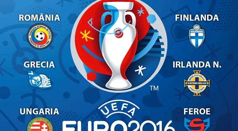 Drumul spre EURO 2016. Grupă accesibilă pentru tricolori: ne luptăm cu Grecia, Ungaria și Finlanda. Pițurcă: 