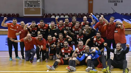 Dinamo București este campioana României la handbal masculin! Gruparea din Ștefan cel Mare și-a trecut în cont al 5-lea titlu consecutiv