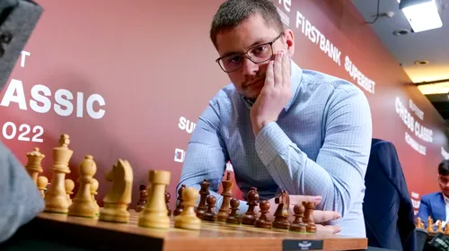 Victorie pentru șahistul român, Bogdan Deac, în runda a treia a etapei Superbet Chess Classic Romania