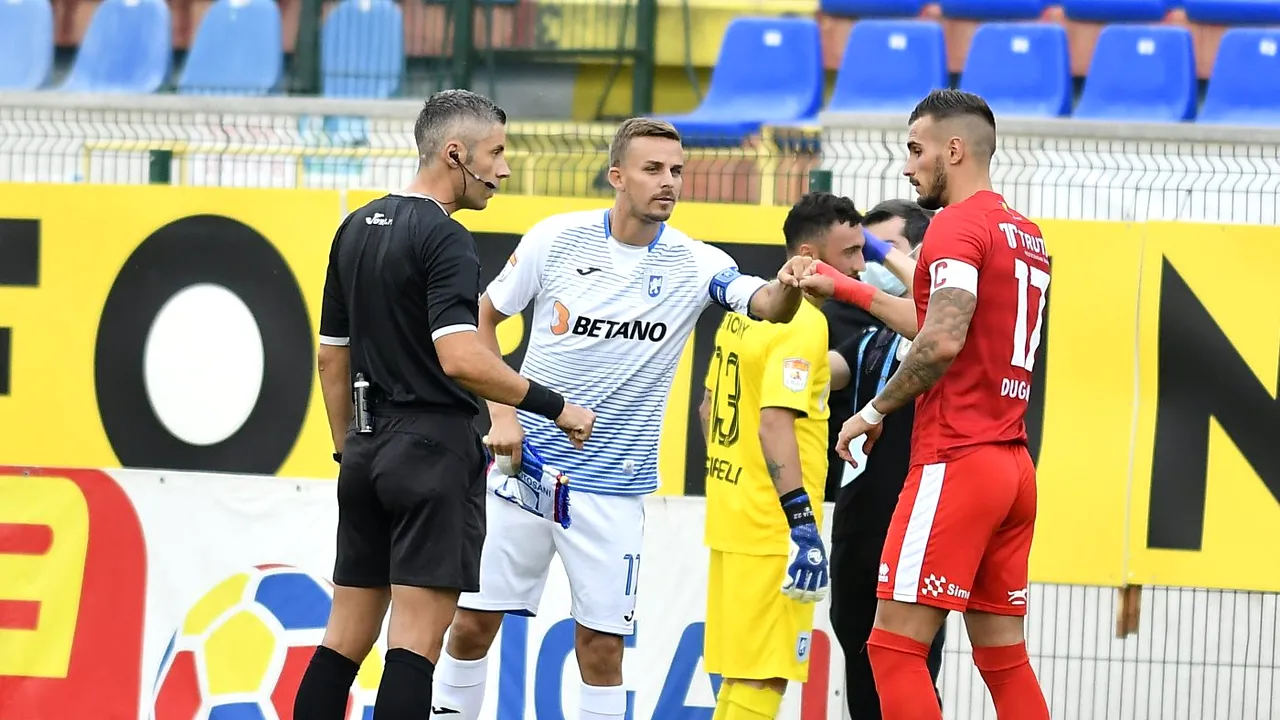 Lovitură dură pentru Craiova! Nicușor Bancu a primit cartonașul galben și va fi suspendat în meciul de etapa viitoare