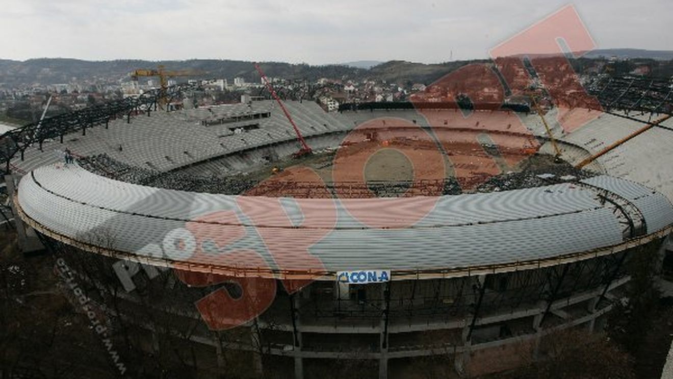 FOTO** Lucrările la "Cluj Arena" au intrat în linie dreaptă! VEZI când va fi gata stadionul