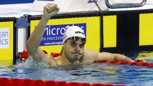 Robert Glință, medalie de bronz în proba de 50 de m spate la Europeanul de natație! Cum a ratat aurul sportivul român