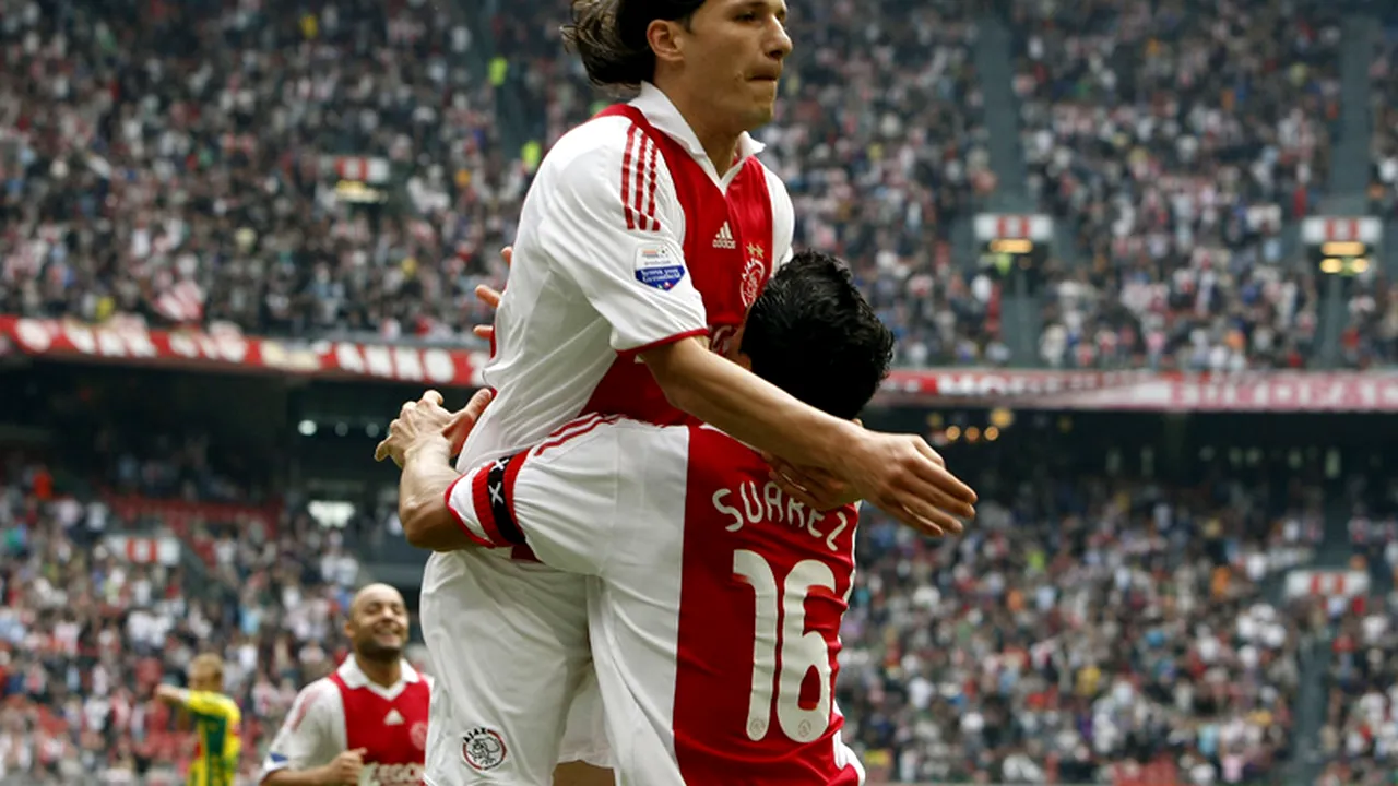 Suarez, dublă pentru Ajax,** dar lăncierii nu înving!