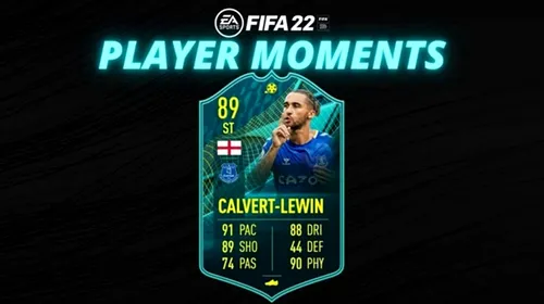 Calvert-Lewin în FIFA 22! Atacantul are un card excelent și vine la un preț accesibil pentru toți gamerii de Ultimate Team