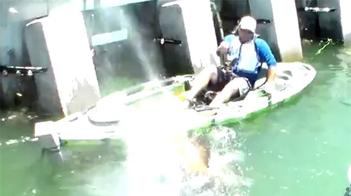 VIDEO | Un pescar a rămas șocat. A aruncat undița în apă și a prins un adevărat monstru. Vezi cum arată