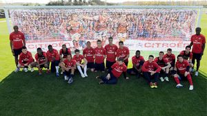 Operă de artă creată de jucătorii lui Arsenal cu ajutorul unor mașinuțe Citroen