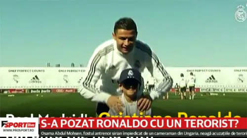 S-a pozat sau nu Ronaldo cu un terorist? Reacția sirianului care a ajuns oaspetele lui Perez și CR7, după ce a fost pus la pământ de o ziarista maghiară