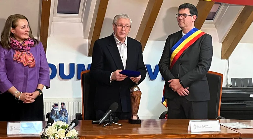 Emeric Dembroschi a devenit pentru a cincea oară cetățean de onoare al unei localități, la Dumbrăvița. Când spune că România va marca din nou contra Braziliei